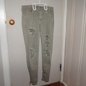 Low Rise Ripped Jeggings